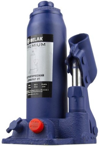 Домкрат бутылочный BELAK PREMIUM гидравлический 2т BAK.30010 [BAK.30010]