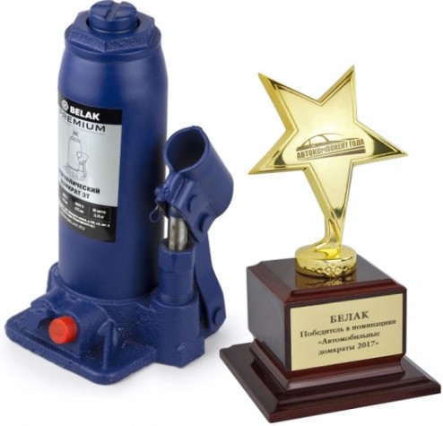 Домкрат бутылочный BELAK PREMIUM гидравлический 3т BAK.30011 [BAK.30011]