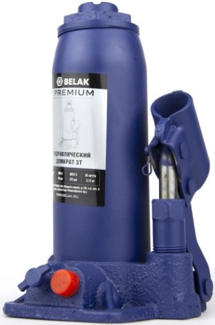 Домкрат бутылочный BELAK PREMIUM гидравлический 3т BAK.30011 [BAK.30011]
