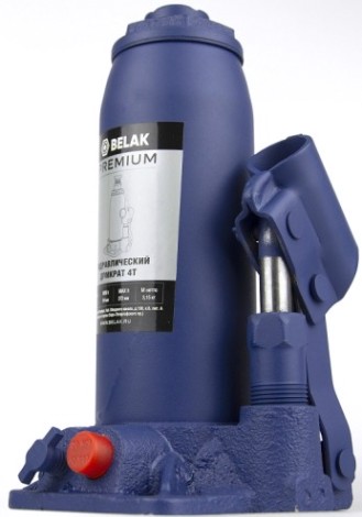Домкрат бутылочный BELAK PREMIUM гидравлический 4т BAK.30012 [BAK.30012]