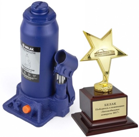 Домкрат бутылочный BELAK PREMIUM гидравлический 5т BAK.30013 [BAK.30013]