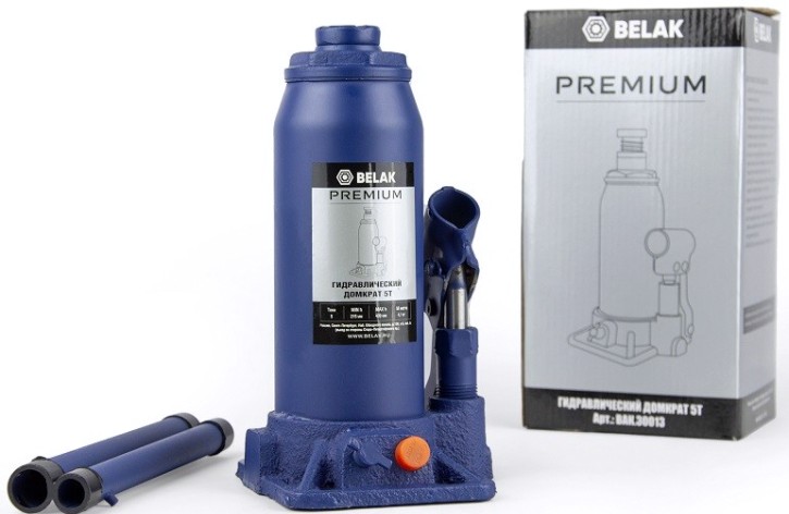 Домкрат бутылочный BELAK PREMIUM гидравлический 5т BAK.30013 [BAK.30013]