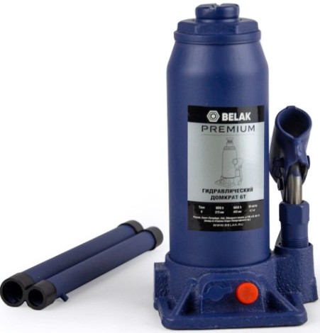 Домкрат бутылочный BELAK PREMIUM гидравлический 6т BAK.30014 [BAK.30014]
