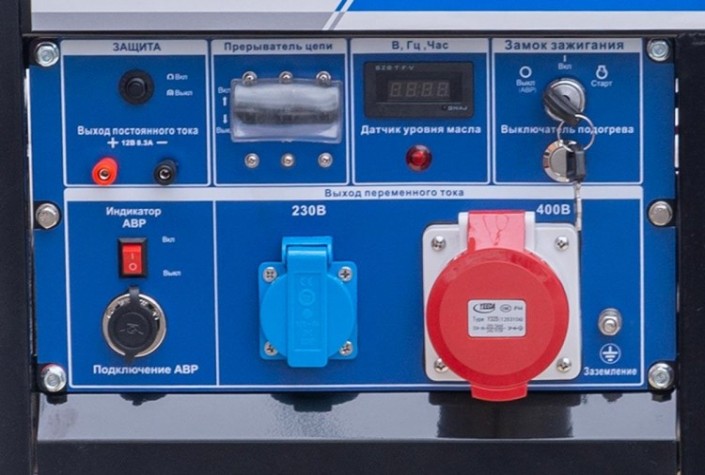 Электростанция дизельная с воздушным охлаждением ТСС SDG 6000 EH3A открытая [077016]