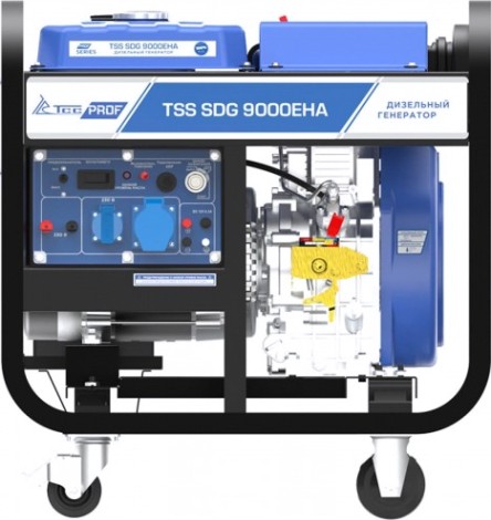 Электростанция дизельная с воздушным охлаждением ТСС SDG 9000 EHA открытая [100035]