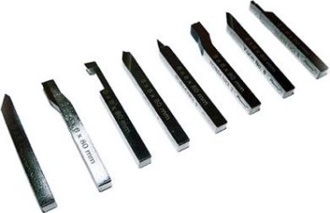 Комплект токарных резцов Visprom 0031 HSS 8х8 мм, 80 мм