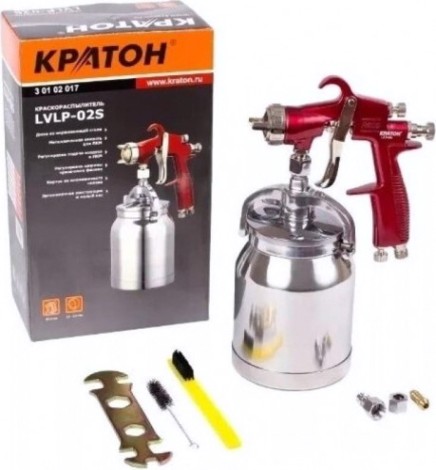 Краскопульт пневматический КРАТОН LVLP-02S [3 01 02 017]