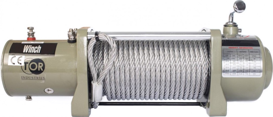 Лебедка автомобильная TOR S12000 (5443 кг/28 м) 12 V (1141204) [1141204]