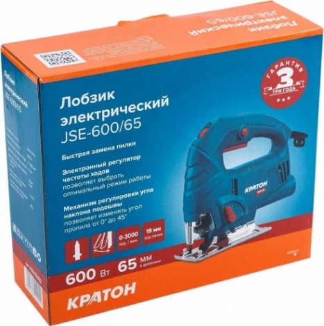 Лобзик сетевой КРАТОН JSE-600/65 [3 03 02 022]