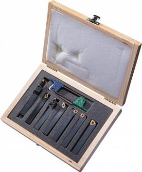 Набор резцов JET 50000955 7 шт, 10х10 мм, с мех.креплением пластин