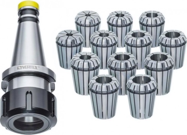 Патрон цанговый JET JE59500026 ISO30/ER32 с набором из 12 цанг (3-20 мм) [59500026]