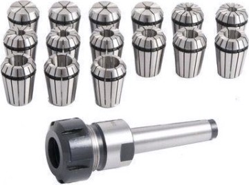 Патрон цанговый Optimum MK2/M10/ER25 с комплектом цанг 15 шт.1 - 16 мм [3352052]