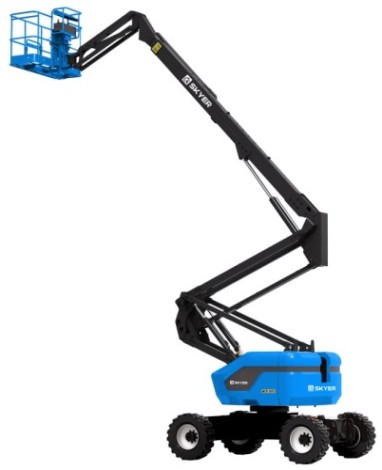 Передвижной телескопический подъемник SKYER DKP2025 самоходный коленчатый дизельный