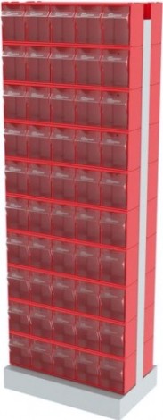 Стойка СТЕЛЛА-ТЕХНИК 406-00-00-10 (600х380х1650 мм) двусторонняя напольная