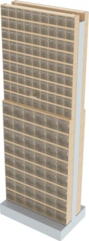 Стойка СТЕЛЛА-ТЕХНИК бежевая двусторонняя напольная (600х380х1650) [406-09-08-00-B]