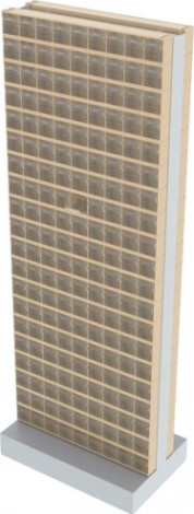 Стойка СТЕЛЛА-ТЕХНИК бежевая двусторонняя напольная (600х380х1650) [406-20-00-00-B]