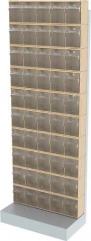 Стойка СТЕЛЛА-ТЕХНИК бежевая напольная (610х325х1650) [404-00-00-10-B]