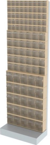 Стойка СТЕЛЛА-ТЕХНИК бежевая напольная (610х325х1850) [405-05-05-05-B]