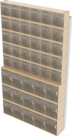 Стойка СТЕЛЛА-ТЕХНИК бежевая настенная (610х40х1000) [402-00-05-03-B]