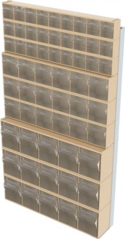 Стойка СТЕЛЛА-ТЕХНИК бежевая настенная (610х40х1000) [402-03-03-03-B]