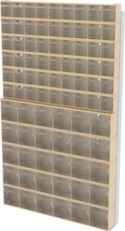 Стойка СТЕЛЛА-ТЕХНИК бежевая настенная (610х40х1000) [402-06-05-00-B]