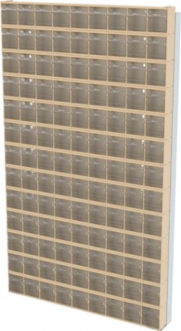 Стойка СТЕЛЛА-ТЕХНИК бежевая настенная (610х40х1000) [402-13-00-00-B]