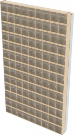 Стойка СТЕЛЛА-ТЕХНИК бежевая настенная (610х40х1000) [402-13-00-00-B]