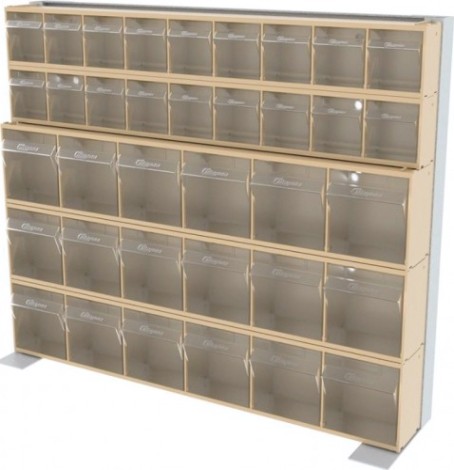 Стойка СТЕЛЛА-ТЕХНИК бежевая настенная/настольная (610х150х500) [401-02-03-00-B]