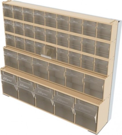 Стойка СТЕЛЛА-ТЕХНИК бежевая настенная/настольная (610х150х500) [401-03-01-01-B]