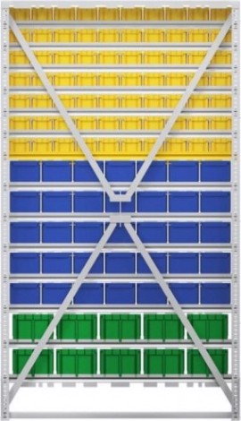 Стойка СТЕЛЛА-ТЕХНИК В1-07-05-02 (1150х2000 мм) односторонняя Стойка СТЕЛЛА-ТЕХНИК В1-07-05-02 (1150х2000 мм) односторонняя