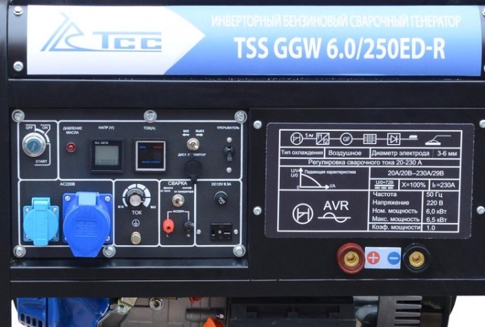 Сварочный генератор ТСС GGW 6.0/250ED-R инверторный бензиновый [022959]