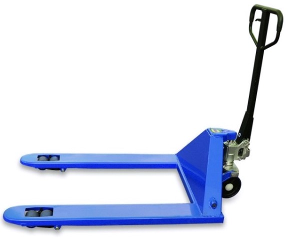 Тележка гидравлическая широковильная TOR RHP(BF) 2,5 т, 1220х685 мм, полиуретановы колеса (1010177) [1010177]