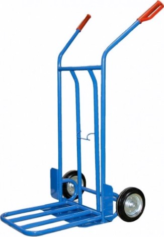 Тележка грузовая СТЕЛЛА-ТЕХНИК КГ-200 с откидной полкой, 2-х колесная (200-К) [КГ-200-200-К]