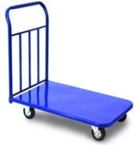 Тележка платформенная ПЛ 8х12-1Р (с колесами, грузоподъемность 600 кг)