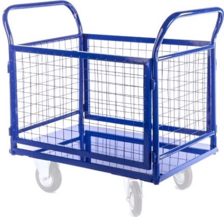 Тележка платформенная ПЛБ 8х14-2Р (без колес, грузоподъемность 600 кг)