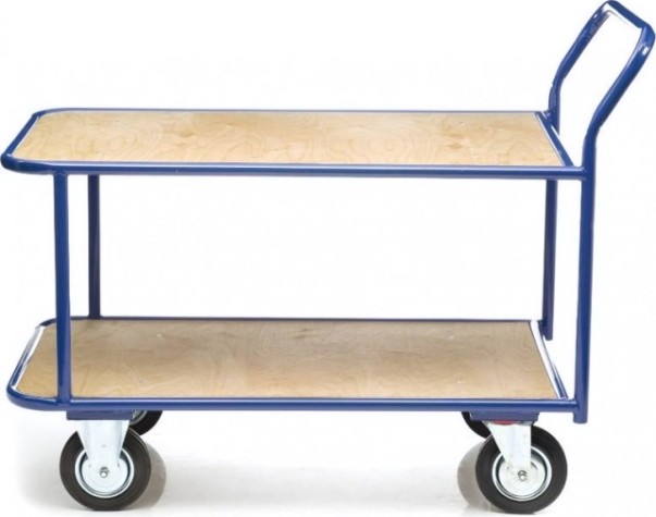 Тележка платформенная СТЕЛЛА-ТЕХНИК КП-2 2-х ярусная, 500х800мм [КП-2-Ф-5-8-160-К]