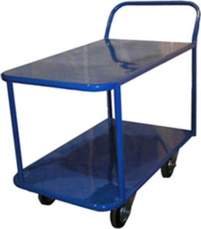 Тележка платформенная СТЕЛЛА-ТЕХНИК КП-2 2-х ярусная, 700х1200мм, металл [КП-2-М-150-И]