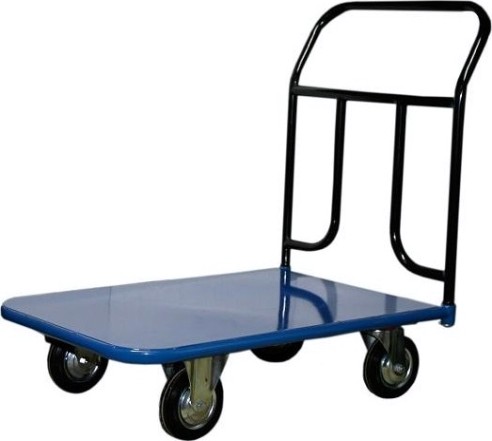 Тележка платформенная СТЕЛЛА-ТЕХНИК КП-350 4-х колесная (600х1200) 125-K, до 300 кг [КП-350-125-К]