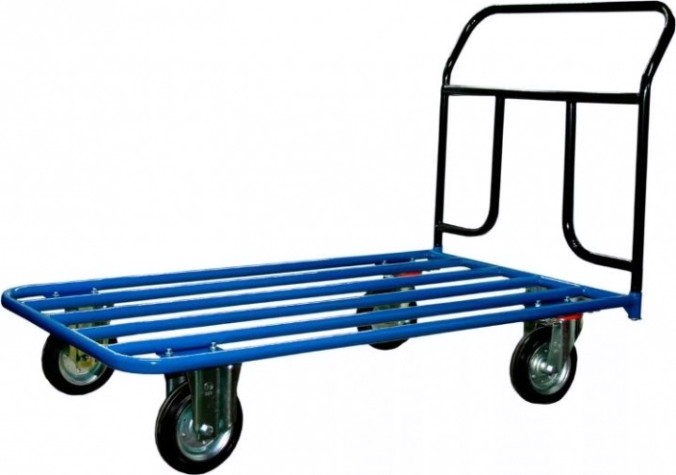 Тележка платформенная СТЕЛЛА-ТЕХНИК КП-600 Т 4-х колесная (800х1400) 200-K, до 450 кг [КП-600Т-200-К]