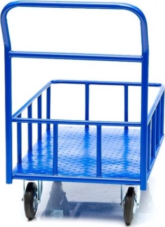 Тележка платформенная СТЕЛЛА-ТЕХНИК КПБ-300-125 с бортом, 600х900мм [КПБ-300-125-И]