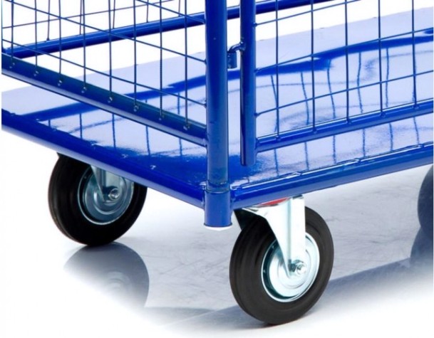 Тележка платформенная СТЕЛЛА-ТЕХНИК КПО-500С-160 с бортами, 650х1150мм [КПО-500С-160-К]
