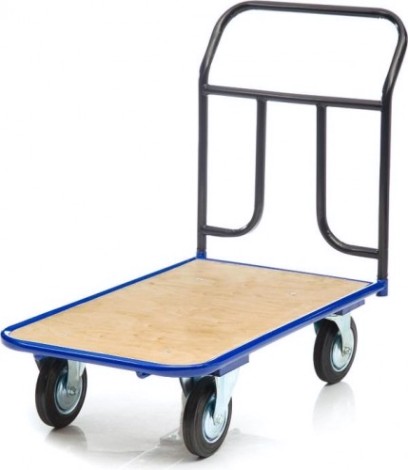 Тележка платформенная СТЕЛЛА-ТЕХНИК КПТ-500-150 с фанерой, 600х1000мм [КПТ-500-150-И]