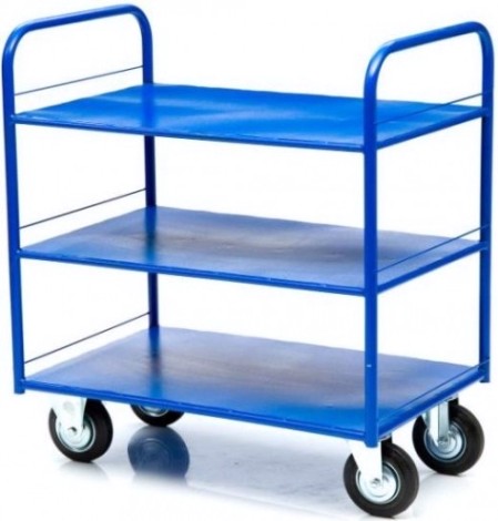Тележка платформенная СТЕЛЛА-ТЕХНИК КР-3-125 3-х ярусная, 600х900мм [КР-3-125-И]