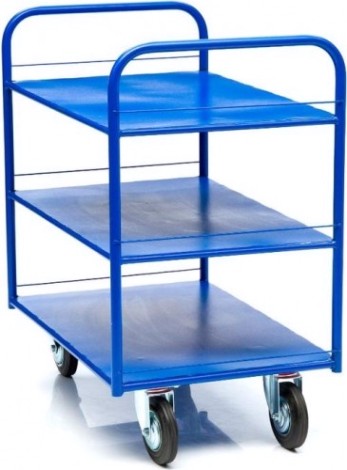 Тележка платформенная СТЕЛЛА-ТЕХНИК КР-3-160 3-х ярусная, 600х900мм [КР-3-160-К]