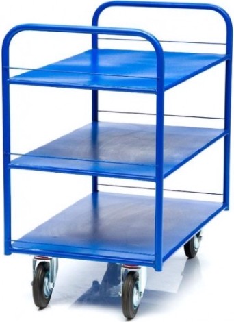 Тележка платформенная СТЕЛЛА-ТЕХНИК КР-3-160 3-х ярусная, 600х900мм [КР-3-160-К]