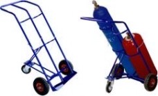 Тележка транспортировочная КП-2 под два баллона (пропан+кислор.) на пневмо колесах